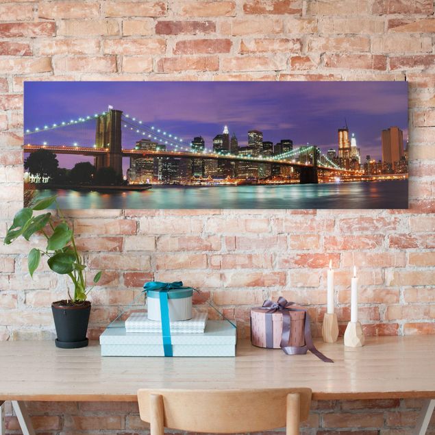 Obrazy na płótnie Ameryka Most Brooklyński w Nowym Jorku