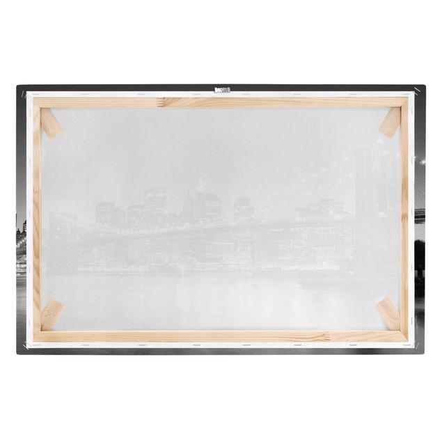 Czarno białe obrazki Most Brooklyński w Nowym Jorku II