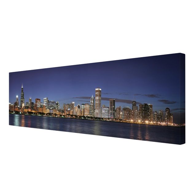 Obrazy na ścianę Nocna panorama Chicago