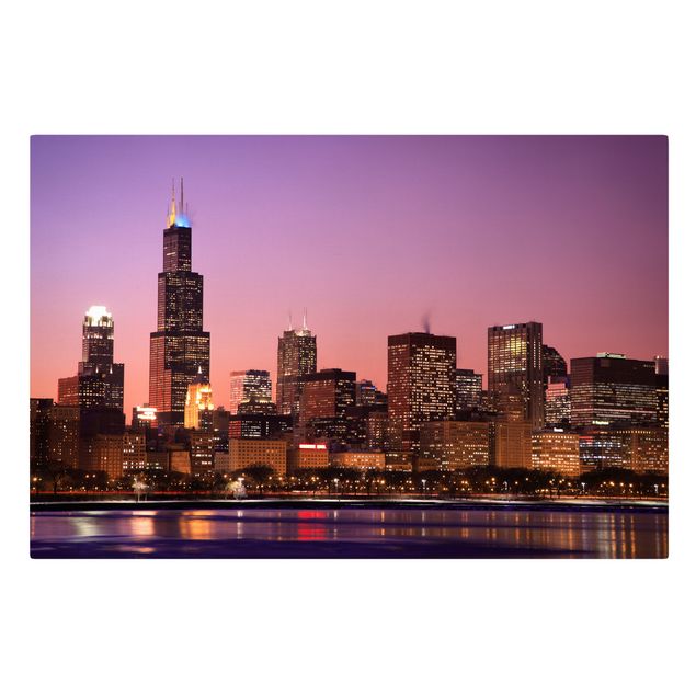 Obraz brązowy Linia nieba w Chicago