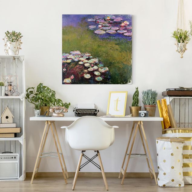 Obrazy na płótnie róże Claude Monet - Lilie wodne
