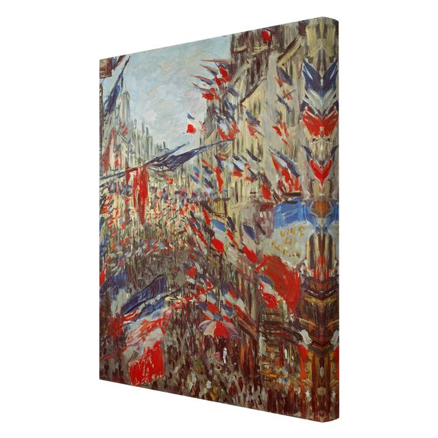 Claude Monet obrazy Claude Monet - Ulica w dekoracji z flagą