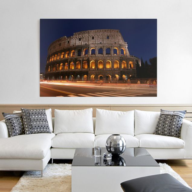 Obrazy do salonu Colosseum w Rzymie nocą