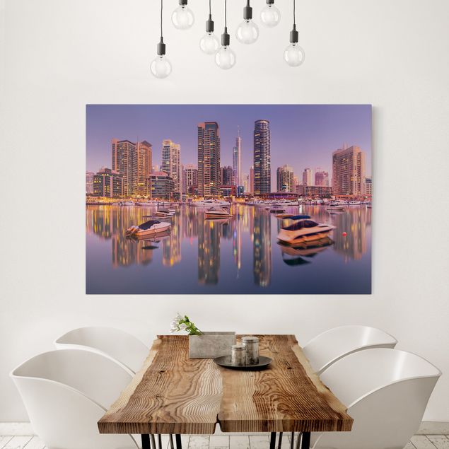 Obrazy na płótnie Azja Dubai Skyline and Marina