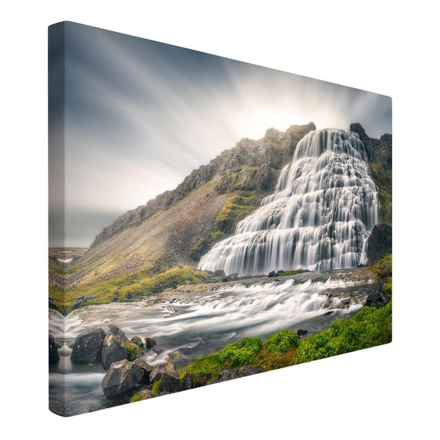 Obrazy góry Wodospad Dynjandi