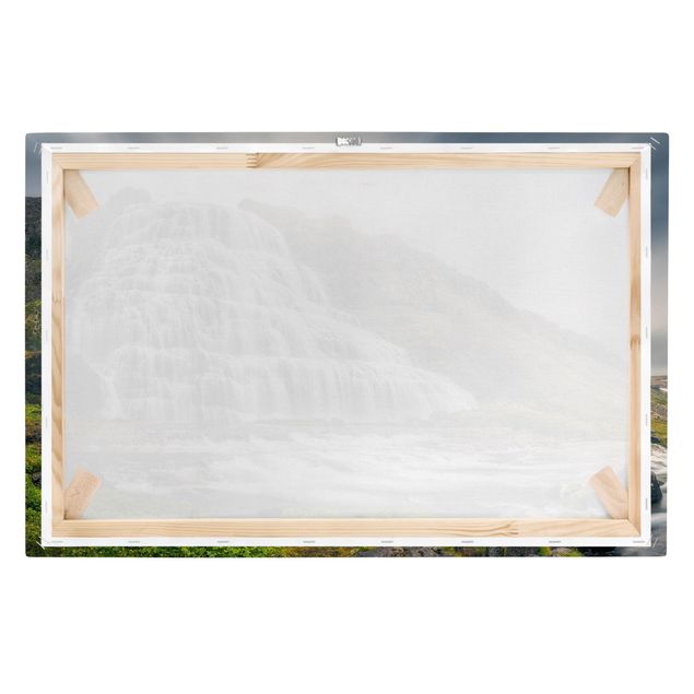 Obrazy na płótnie góra Wodospad Dynjandi
