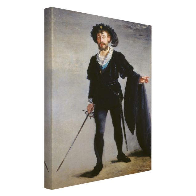 Impresjonizm obrazy Edouard Manet - Śpiewak Jean-Baptiste Faure jako Hamlet