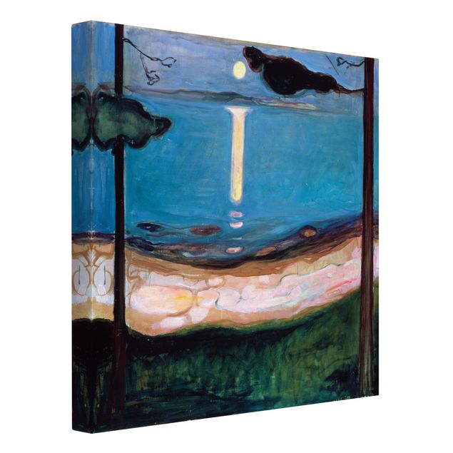 Obrazy nowoczesne Edvard Munch - Noc w blasku księżyca