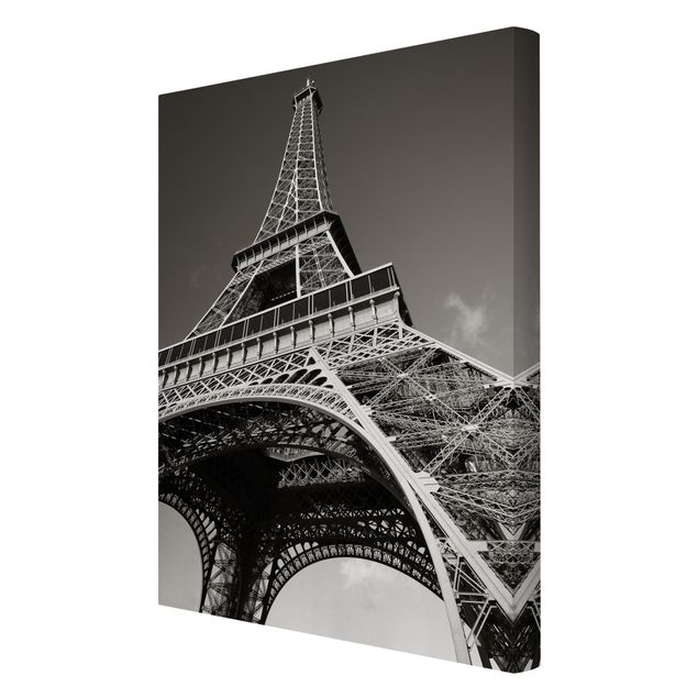 Obrazki czarno białe Wieża Eiffla