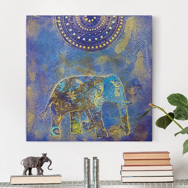 Dekoracja do kuchni Słonie w Marrakeszu