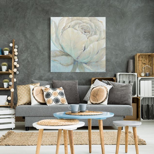 Obrazy do salonu nowoczesne Pastelowa róża angielska