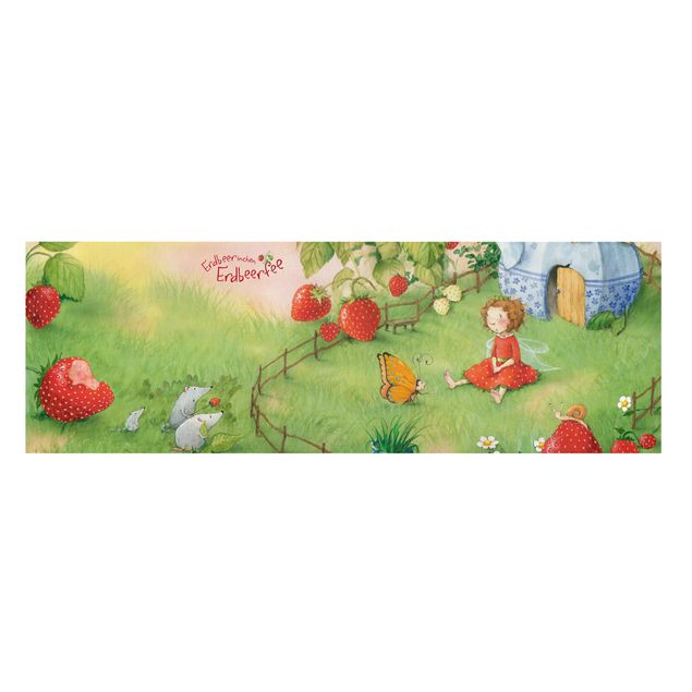 Obrazy na płótnie Wróżka truskawka - W ogrodzie