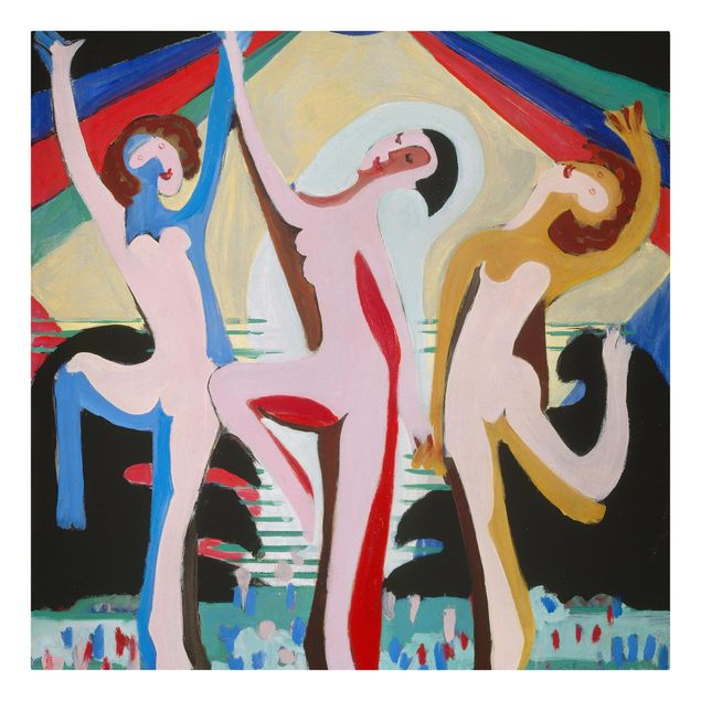 Obrazy akt Ernst Ludwig Kirchner - Taniec kolorów