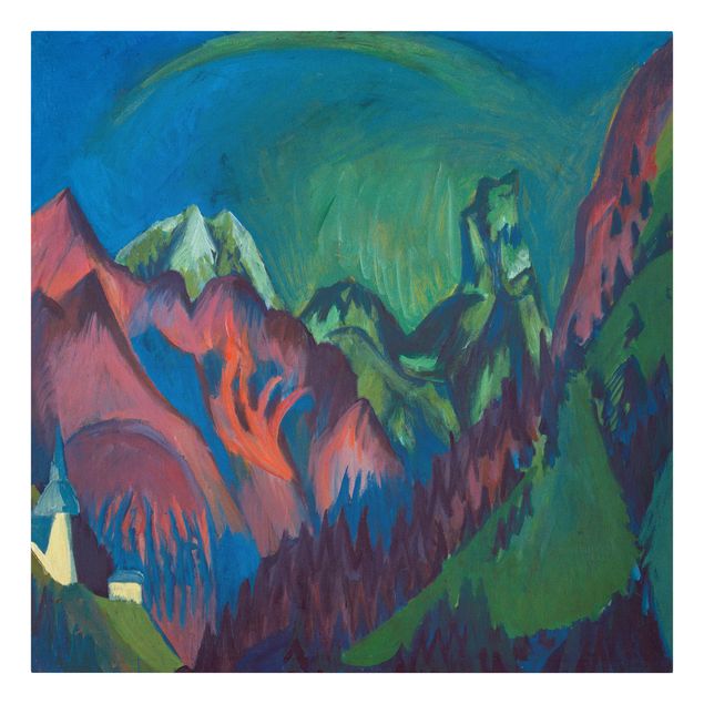 Obrazy krajobraz Ernst Ludwig Kirchner - wąwóz Zügen koło Monstein