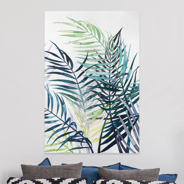 Dekoracja do kuchni Egzotyczne liście - drzewo palmowe