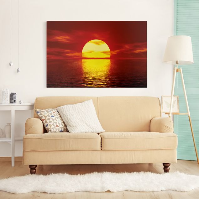 Obrazy nowoczesne Fantastyczny zachód słońca