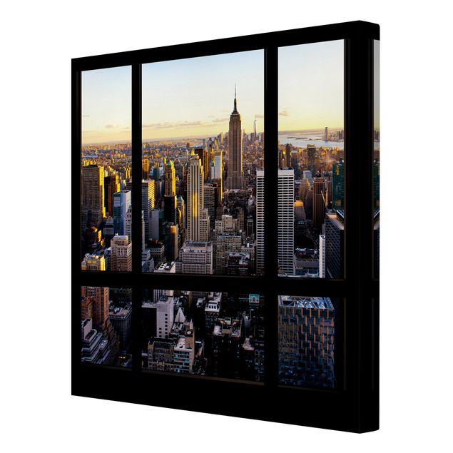 Obrazy na płótnie Nowy Jork Wieczorny widok z okna na Nowy Jork