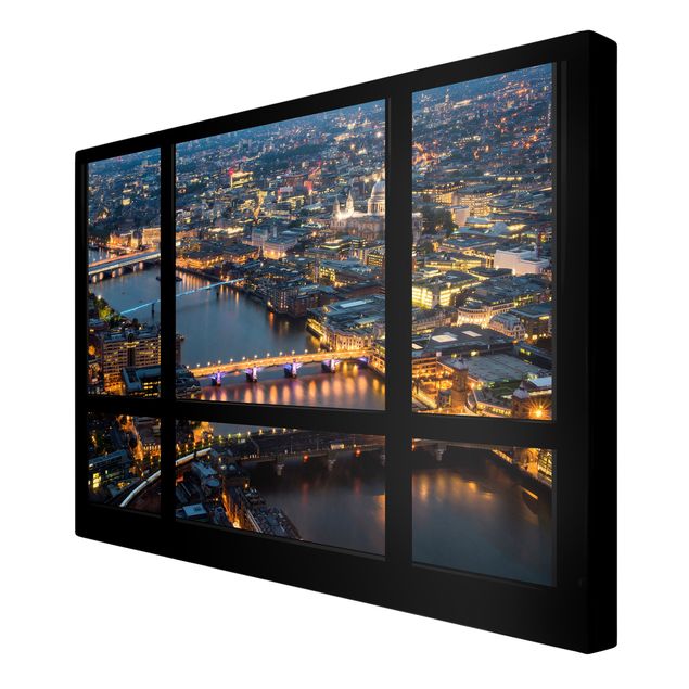 Obrazy na ścianę architektura Widok z okna na panoramę Londynu z mostami