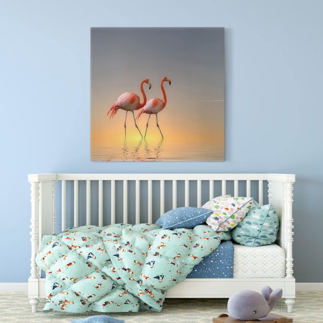 Obrazy nowoczesny Miłość flaminga