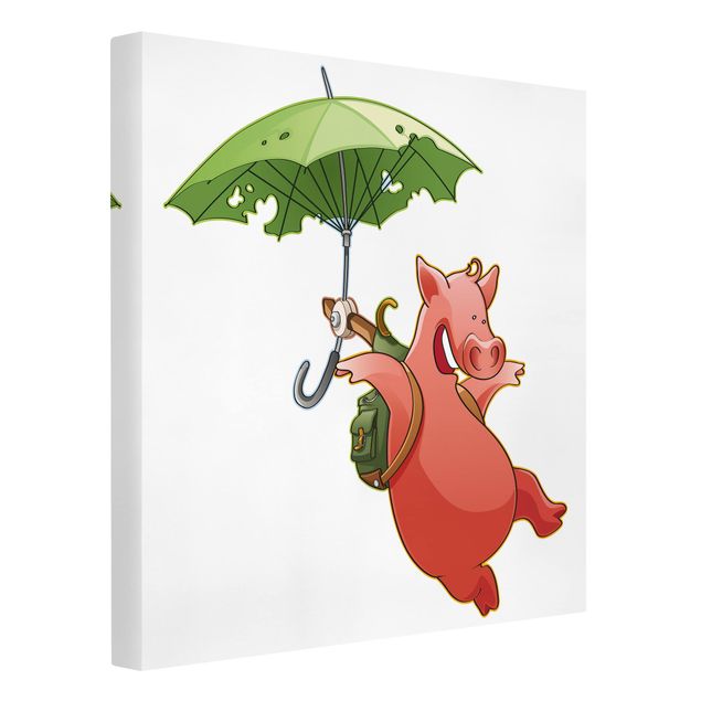 Obrazy na płótnie zwierzęta Latająca świnia z farmy