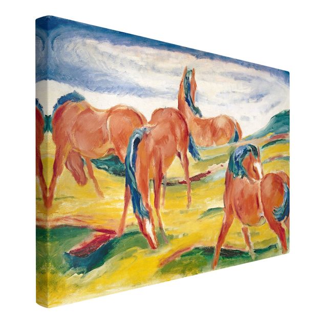 Obrazy nowoczesne Franz Marc - Konie na pastwisku
