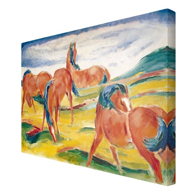 Konie obrazy na płótnie Franz Marc - Konie na pastwisku