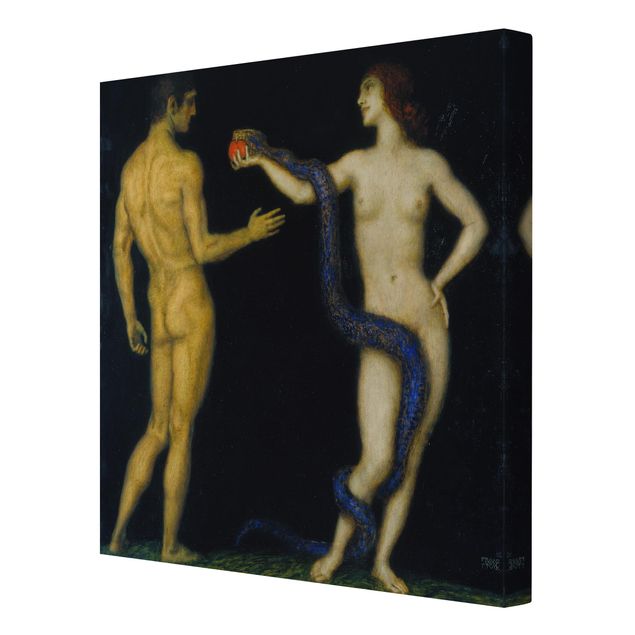 Obrazy na ścianę akt Franz von Stuck - Adam i Ewa