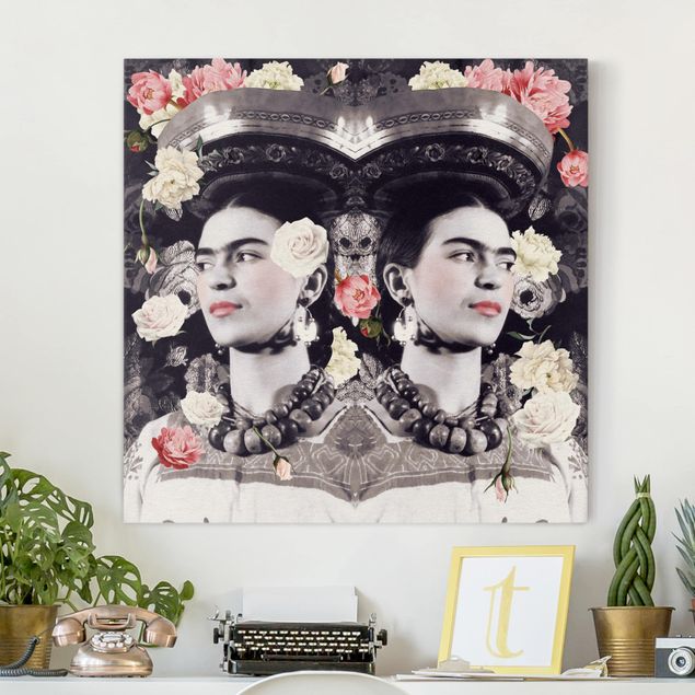 Dekoracja do kuchni Frida Kahlo - Powódź kwiatów
