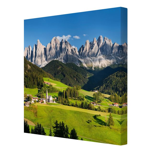 Obrazy krajobraz Geislerspitzen w Południowym Tyrolu
