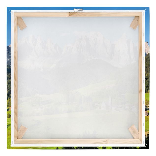 Obrazy na płótnie góra Geislerspitzen w Południowym Tyrolu