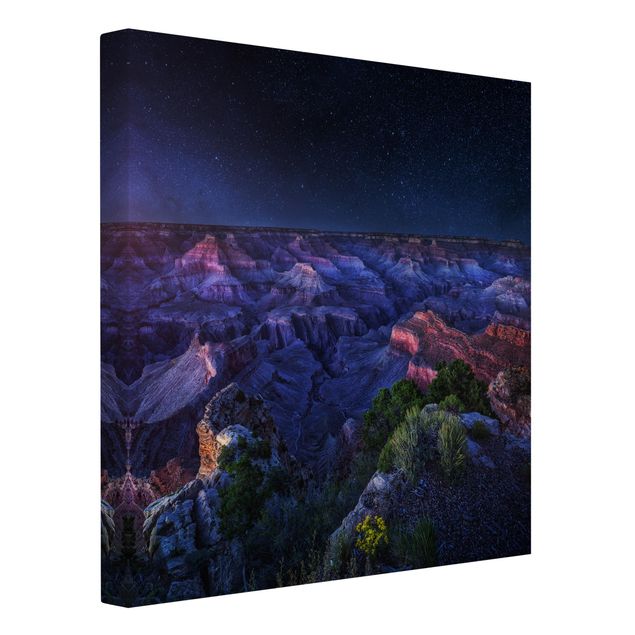 Obrazy z górami Noc w Wielkim Kanionie