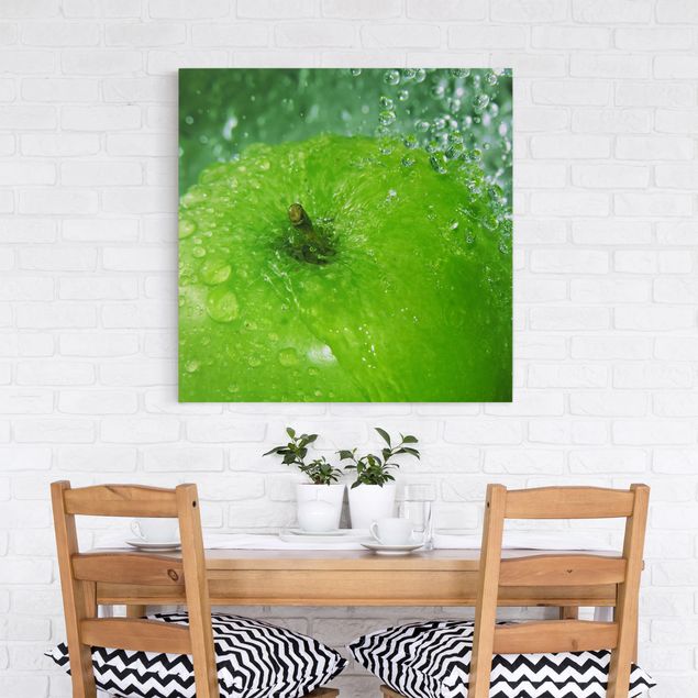 Nowoczesne obrazy Zielone jabłko