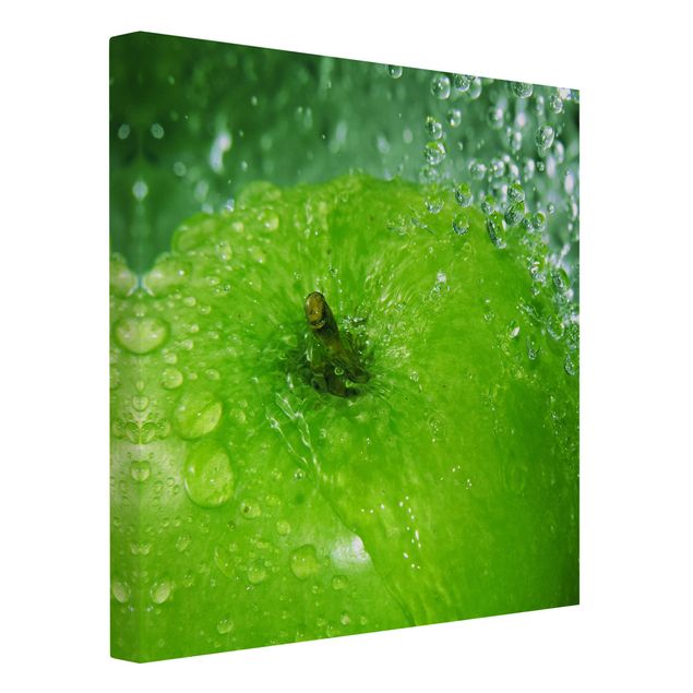 Zielony obraz Zielone jabłko