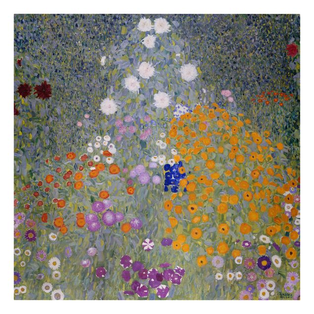 Obrazy z motywem kwiatowym Gustav Klimt - Ogród chłopski