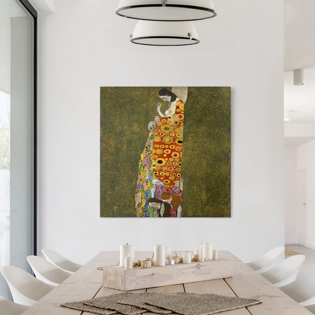 Obrazy do salonu nowoczesne Gustav Klimt - Nadzieja II