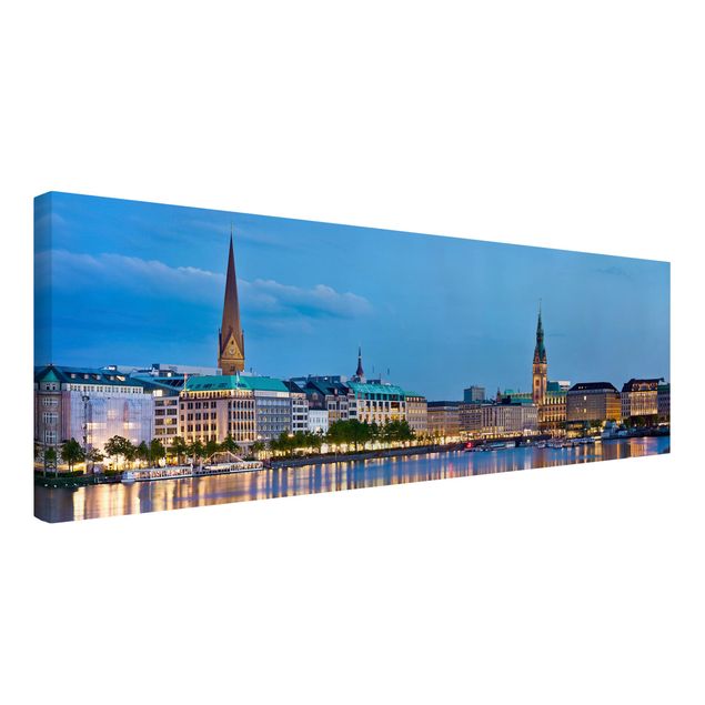 Nowoczesne obrazy panorama Hamburga
