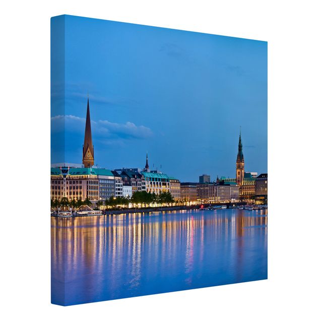 Nowoczesne obrazy panorama Hamburga