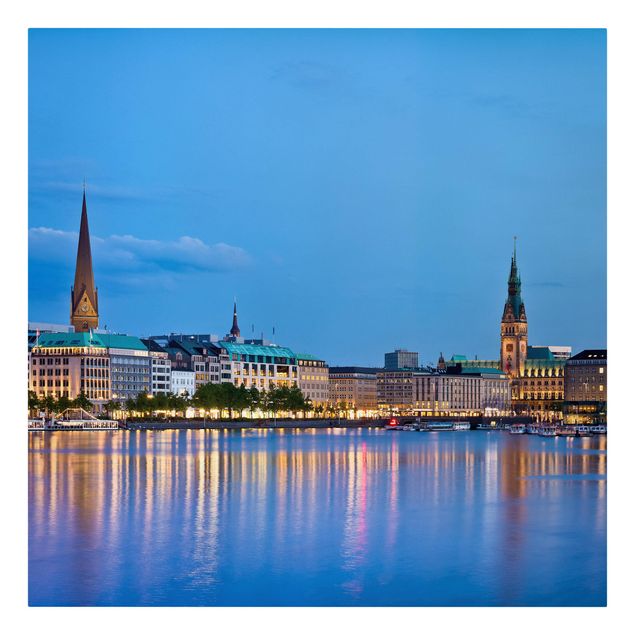 Obrazy na ścianę architektura panorama Hamburga