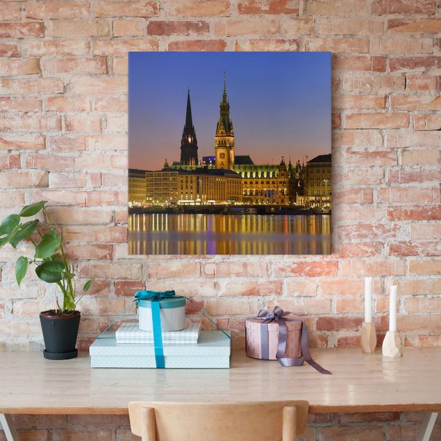 Obrazy na płótnie Hamburg Panorama Hamburga