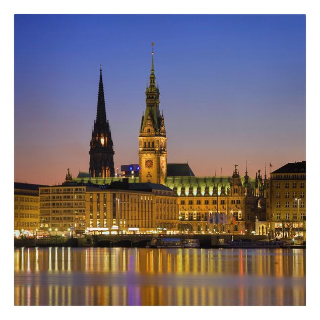 Obrazy na ścianę architektura Panorama Hamburga