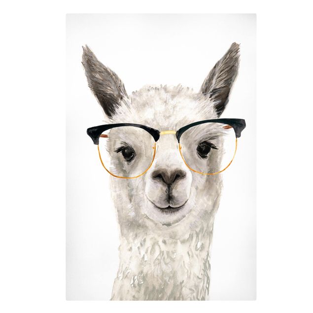 Zwierzęta obrazy Hippy Llama w okularach I