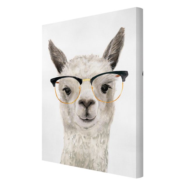 Obrazy na płótnie zwierzęta Hippy Llama w okularach I