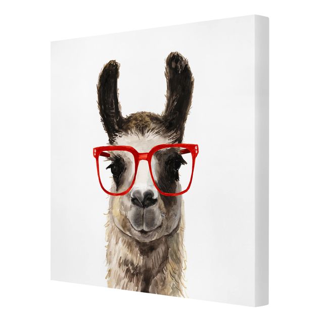Obrazy na płótnie zwierzęta Hippy Llama w okularach II