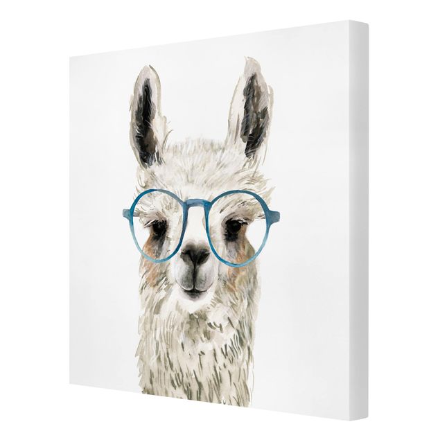 Obrazy na płótnie zwierzęta Hippy Llama w okularach III
