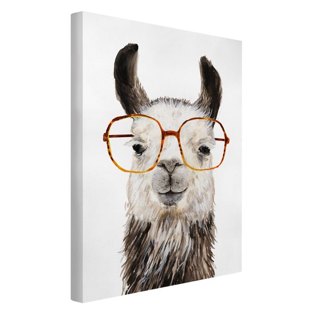 Obrazy nowoczesne Hippy Llama w okularach IV