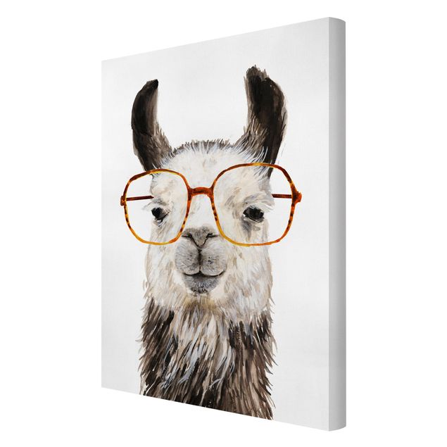 Obrazy na płótnie zwierzęta Hippy Llama w okularach IV