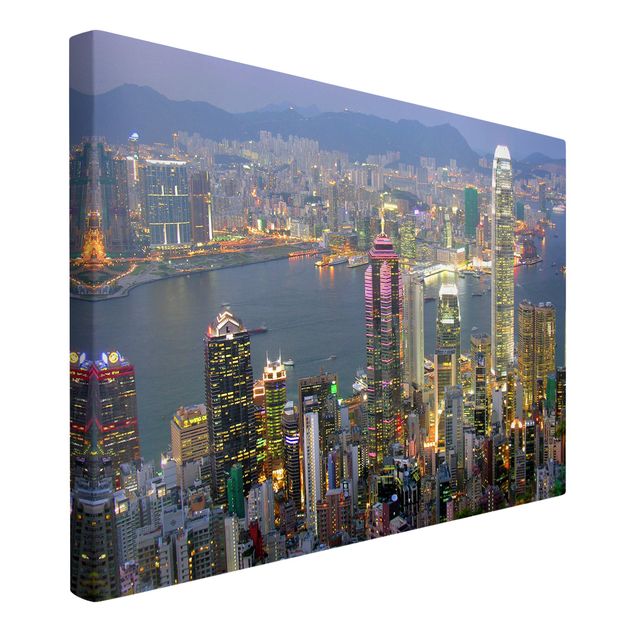 Obrazy do salonu nowoczesne Skala nieba Hongkongu