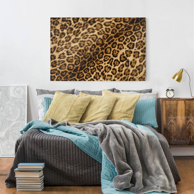Obrazy do salonu nowoczesne Skóra jaguara