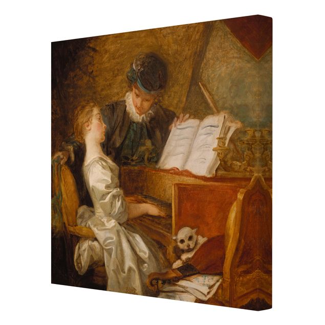 Obrazy na ścianę Jean Honoré Fragonard - Lekcja gry na fortepianie
