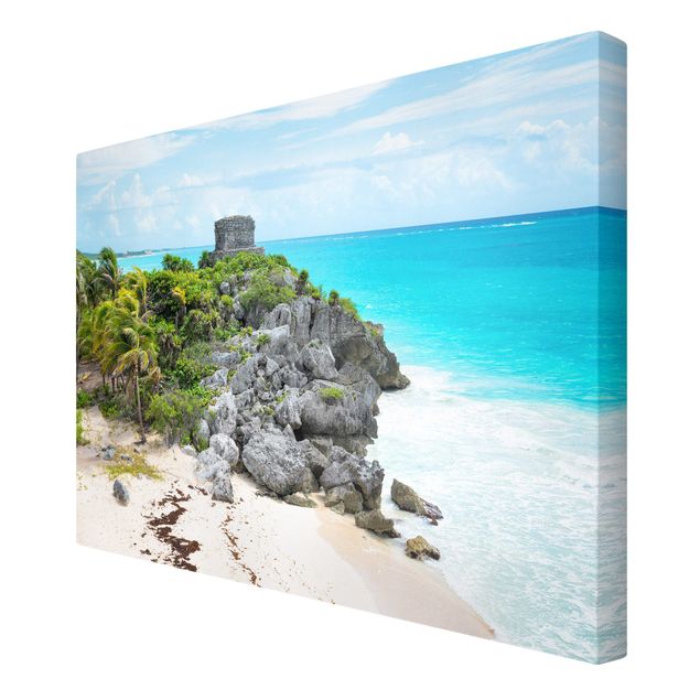 Plaża obraz Wybrzeże Karaibskie Ruiny Tulum